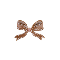 Bow Hair Clip Mocha