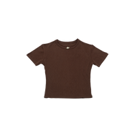 Joy Pointelle Topp Brown