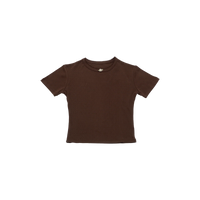 Joy Pointelle Topp Brown