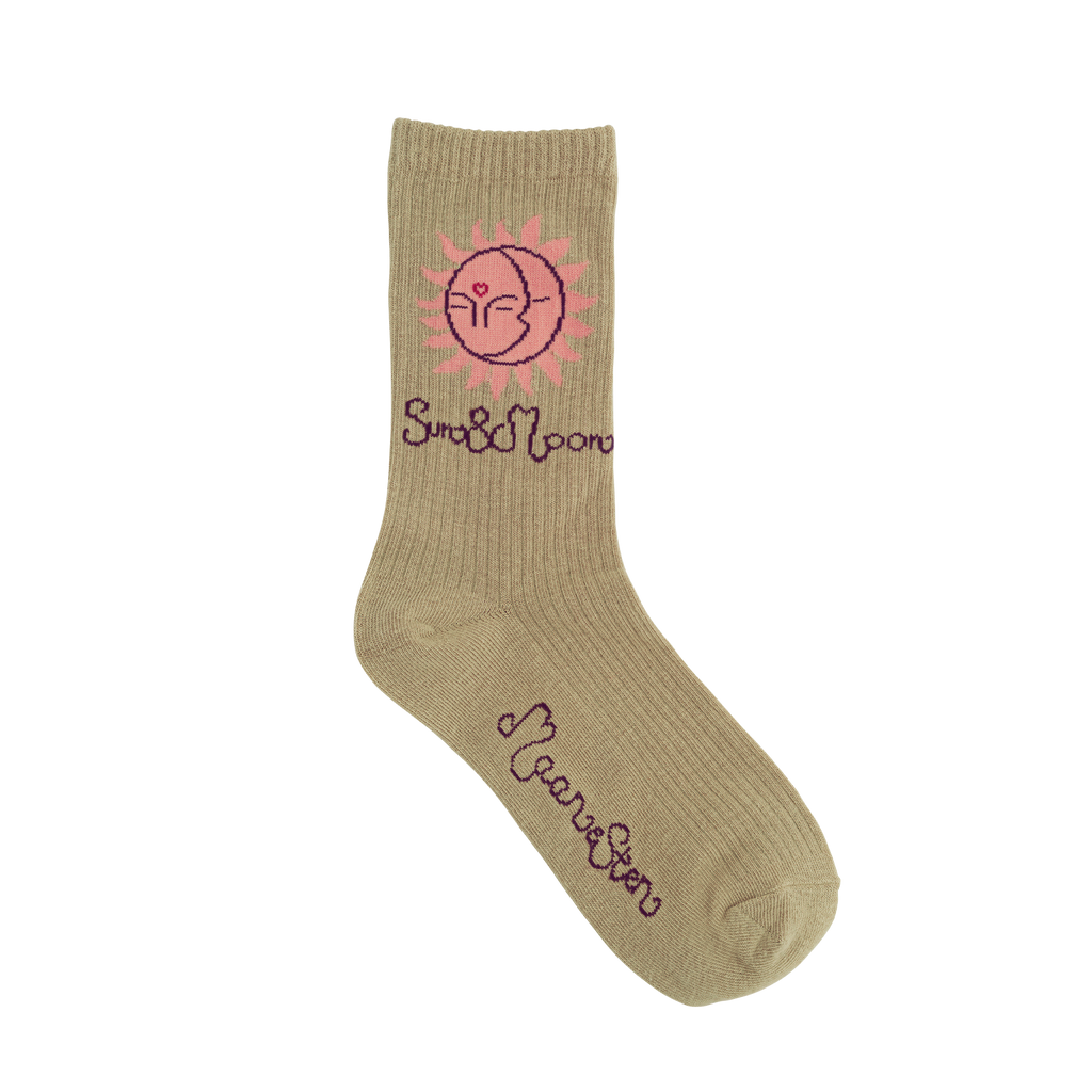 Sun & Moon Socks Olive