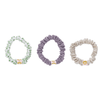 Tricolor Stripes Scrunchies Purple