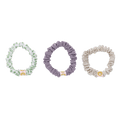Tricolor Stripes Scrunchies Purple