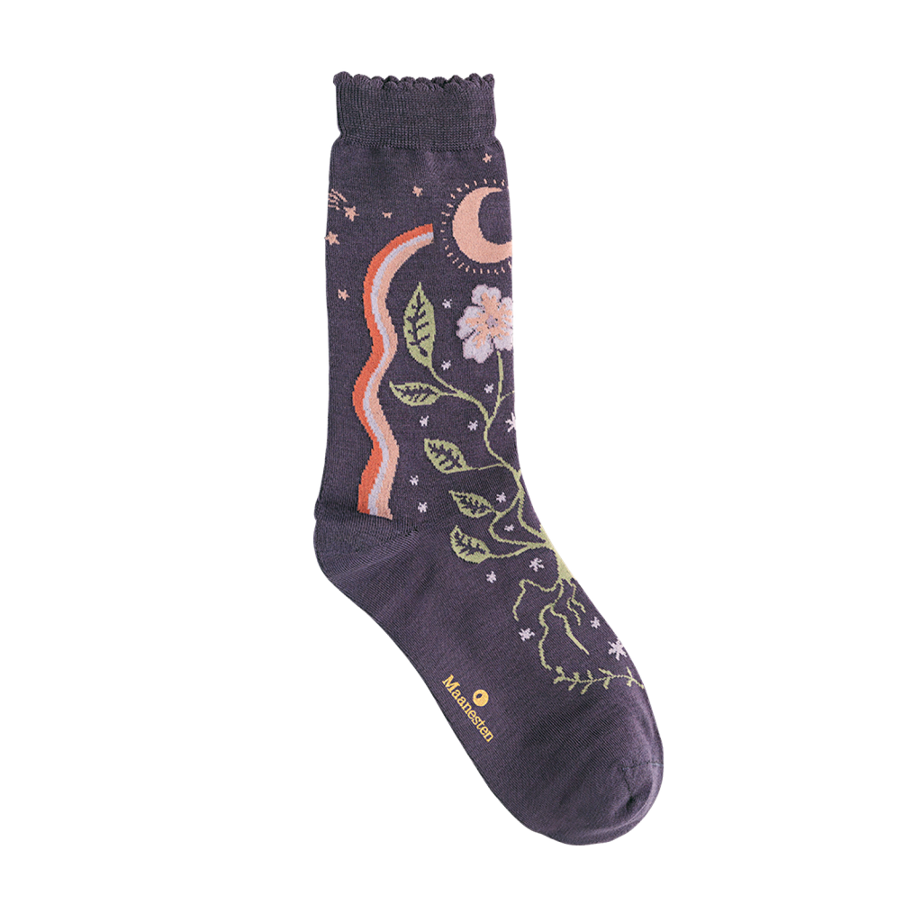 Flowerbed Socks Purple